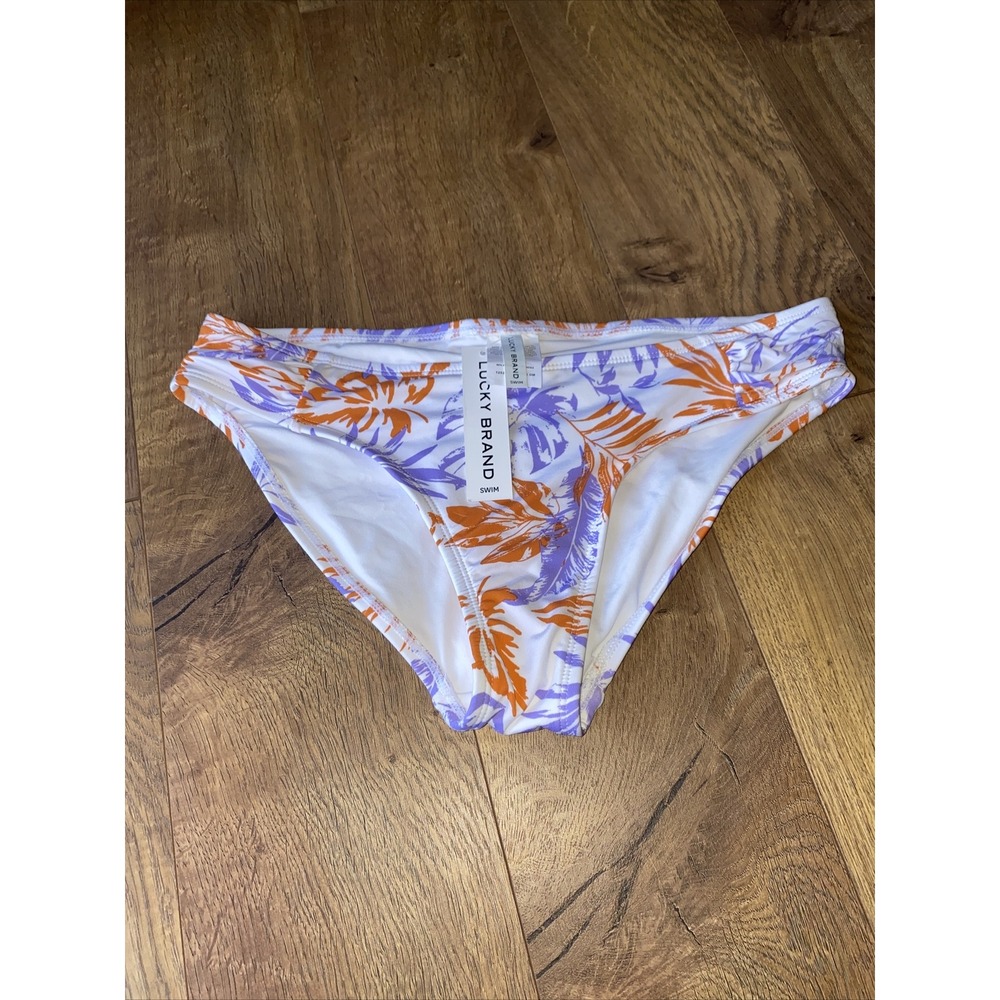 Lucky Brand Bikini Bottoms Swimwear Bathing Suit The Fit Floral NWT Size Medium